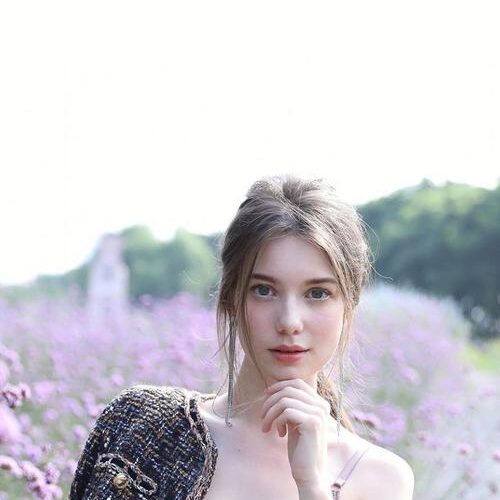 Summer morning and Dina looks beautiful